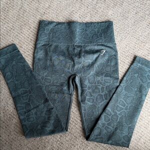 New Gymshark Teal Patterned Women’s Leggings